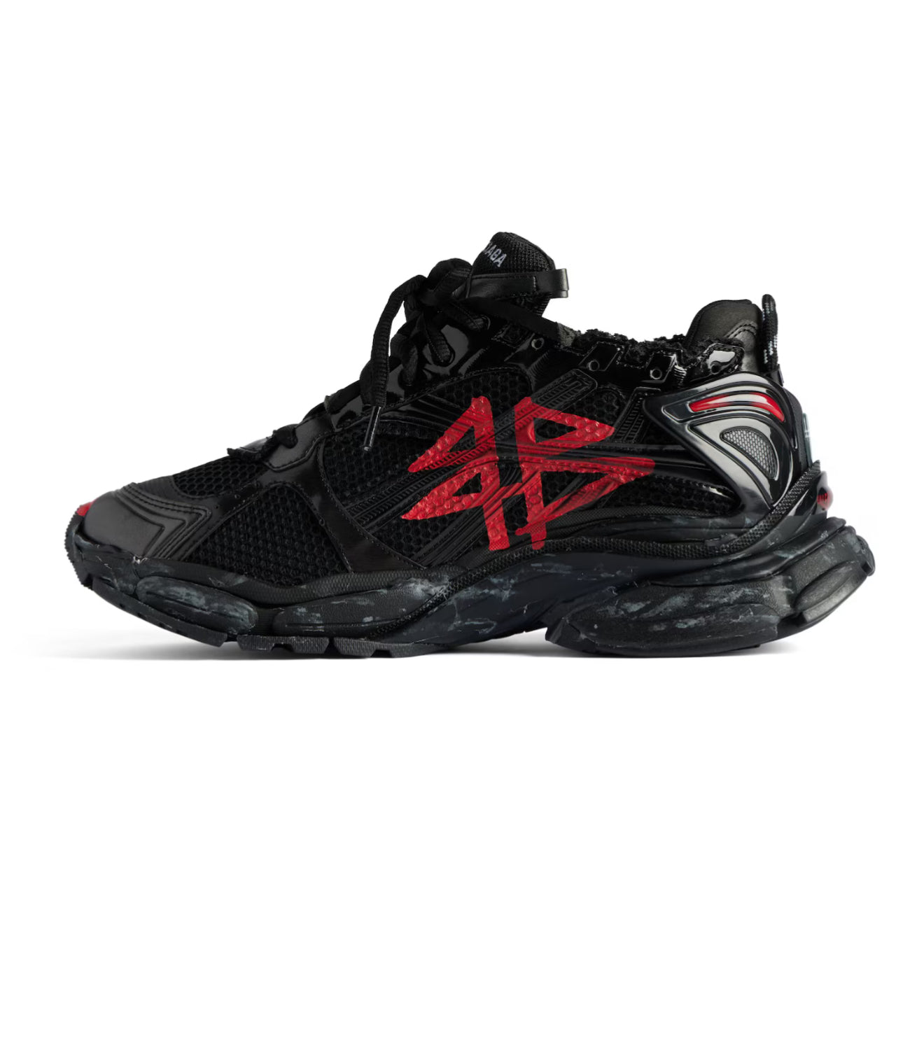 MEN'S RUNNER GRAFFITI SNEAKER IN BLACK